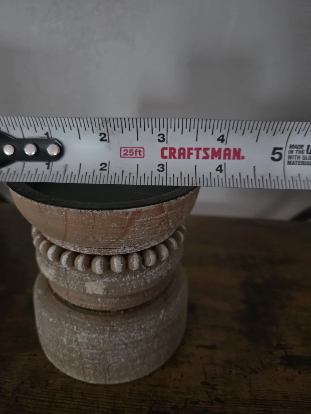 Rustic Wooden Pillar Candle Holders